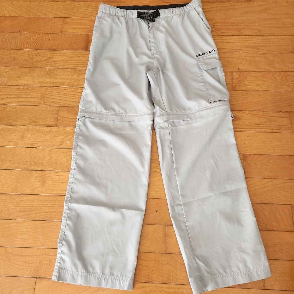 Y2K Old Navy Cargo Convertible Pants/Shorts Size Med (32) VTG hiking baggy
